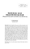 Quan hệ cha mẹ - Con cái trong gia đình nhìn từ góc độ giới (Tổng quan kết quả nghiên cứu Việt Nam từ năm 2005 đến nay)