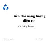 Bài giảng Biến đổi năng lượng điện cơ - Chương 4: Hệ thống điện cơ