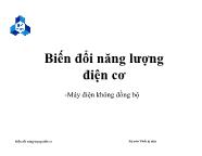 Bài giảng Biến đổi năng lượng điện cơ - Chương 7: Máy điện không đồng bộ