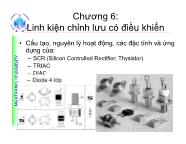 Bài giảng Cấu kiện điện tử - Chương 6: Linh kiện chỉnh lưu có điều khiển