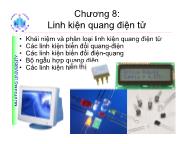 Bài giảng Cấu kiện điện tử - Chương 8: Linh kiện quang điện tử