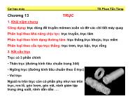 Bài giảng Cơ học máy - Chương 13: Trục - Phan Tấn Tùng