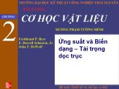 Bài giảng Cơ học vật liệu - Chương 2: Ứng suất và biến dạng - Tải trọng dọc trục - Dương Phạm Tường Minh