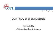 Bài giảng Control system design - Chapter VI: The stability of linear feedback systems - Nguyễn Công Phương