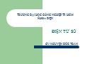 Bài giảng Điện tử số - Chương 8: Giới thiệu về phần cứng vi điều khiển - Nguyện Đức Toàn