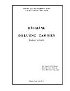 Bài giảng Đo lường - Cảm biến - Nguyễn Đình Hoàng