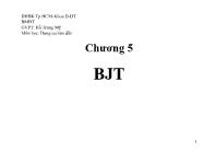 Bài giảng Dụng cụ bán dẫn - Chương 5: BJT (Phần 3) - Hồ Trung Mỹ