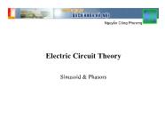Bài giảng Electric circuit theory - Chapter IX: Sinusoid and Phasors - Nguyễn Công Phương