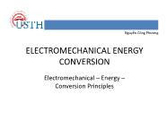 Bài giảng Electromechanical energy conversion - Chapter II: Electromechanical Energy Conversion Principles - Nguyễn Công Phương