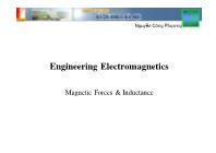 Bài giảng Engineering electromagnetic - Chapter X: Magnetic Forces & Inductance - Nguyễn Công Phương