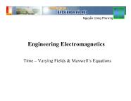 Bài giảng Engineering electromagnetic - Chapter XI: Time - Varying Fields & Maxwell’s Equations - Nguyễn Công Phương