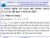 Bài giảng Giản đồ pha - Chương 6: Giản đồ nóng chảy của các hệ bậc 4 ngưng kết (Có chứa pha rắn) - Nguyễn Văn Hòa