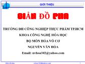 Bài giảng Giản đồ pha - Chương mở đầu: Giới thiệu - Nguyễn Văn Hòa