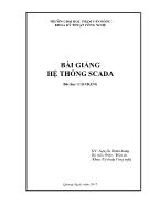 Bài giảng Hệ thống SCADA - Nguyễn Đình Hoàng