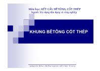 Bài giảng Kết cấu bê tông cốt thép - Chương 2: Khung bê tông cốt thép