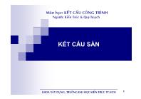 Bài giảng Kết cấu công trình - Chương 1: Kết cấu sàn