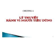 Bài giảng Kinh tế học vi mô - Chương 4: Lý thuyết hành vi người tiêu dùng