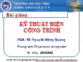 Bài giảng Kỹ thuật điện công trình - Chương 1: Một số khái niệm về mạch điện - Nguyễn Hồng Quảng