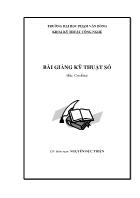 Bài giảng Kỹ thuật số - Nguyễn Đức Thiện