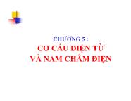 Bài giảng Lý thuyết cơ sở - Chương 5: Cơ cấu điện từ và nam châm điện