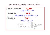 Bài giảng Mạch điện tử & BTL IC tương tự - Chương 2: Các mạch ứng dụng cơ bản