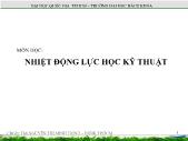 Bài giảng Nhiệt động lực học kỹ thuật - Chương 5: Chất thuần khiết - Nguyễn Thị Minh Trinh