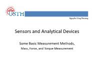 Bài giảng Sensors and analytical devices - Part C: Some Basic Measurement Methods (Phần 6) - Nguyễn Công Phương