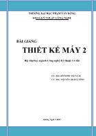 Bài giảng Thiết kế máy 2