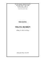 Bài giảng Trang bị điện - Nguyễn Thùy Linh