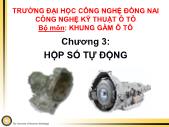 Bài giảng Vẽ kỹ thuật - Chương 3: Hộp số tự động