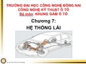 Bài giảng Vẽ kỹ thuật - Chương 7: Hệ thống lái