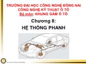 Bài giảng Vẽ kỹ thuật - Chương 8: Hệ thống phanh