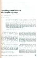 Cộng đồng kinh tế ASEAN: Khả năng và hiện thực