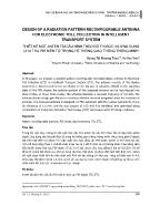 Design of a radiation pattern reconfigurable antenna for electronic toll collection in intelligent transport system