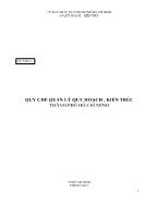 Dự thảo Quy chế quản lý quy hoạch, kiến trúc thành phồ Hồ Chí Minh