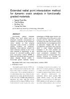 Extended radial point interpolation method for dynamic crack analysis in functionally graded materials