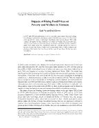 Impacts of rising food prices on poverty and welfare in Vietnam