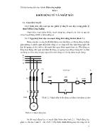 Tài liệu hướng dẫn thực hành Điện công nghiệp - Bài 2: Khởi động từ và nhấp máy