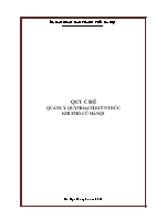 Tài liệu Quy chế Quản lý quy hoạch, kiến trúc khu phố cũ Hà Nội