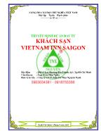 Tài liệu Thuyết minh dự án đầu tư Khách sạn Vietnam INN Saigon