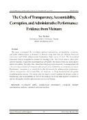 The cycle of transparency, accountability, corruption, and administrative performance: Evidence from Vietnam