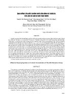 Ảnh hưởng của kiểu chuồng nuôi đến nồng độ Cortisol của lợn cái hậu bị nuôi theo nhóm