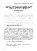 Ảnh hưởng của liều lượng bón đạm đến sự phát sinh và gây hại của một số sâu hại chính trên giống lúa Gia Lộc 102 tại Thanh Hoá