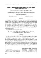 Change of chlorophyll and vitamin C in green peas (Pisum sativum) during thermal processing