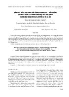 Đánh giá thích nghi sinh thái cảnh quan địa mạo - thổ nhưỡng cho phát triển cây thanh long ruột đỏ Long Định 1 tại khu vực chân núi Ba Vì, huyện Ba Vì, Hà Nội