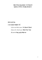 Bài giảng Cấu kiện điện tử - Vũ Mạnh Thịnh