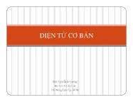 Bài giảng Điện tử cơ bản - Chương 1: Vật liệu bán dẫn - Nguyễn Lê Tường