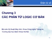 Bài giảng Điện tử số - Chương 3: Các phần tử logic cơ bản - Trường Đại học Bách khoa Hà Nội