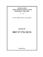 Bài giảng Điện tử ứng dụng - Nguyễn Trọng Khanh & Hồ Anh Khoa