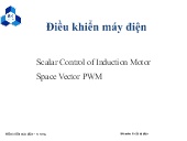 Bài giảng Điều khiển máy điện - Bài: Scalar Control of Induction Motor. Space Vector PWM - Nguyễn Ngọc Tú